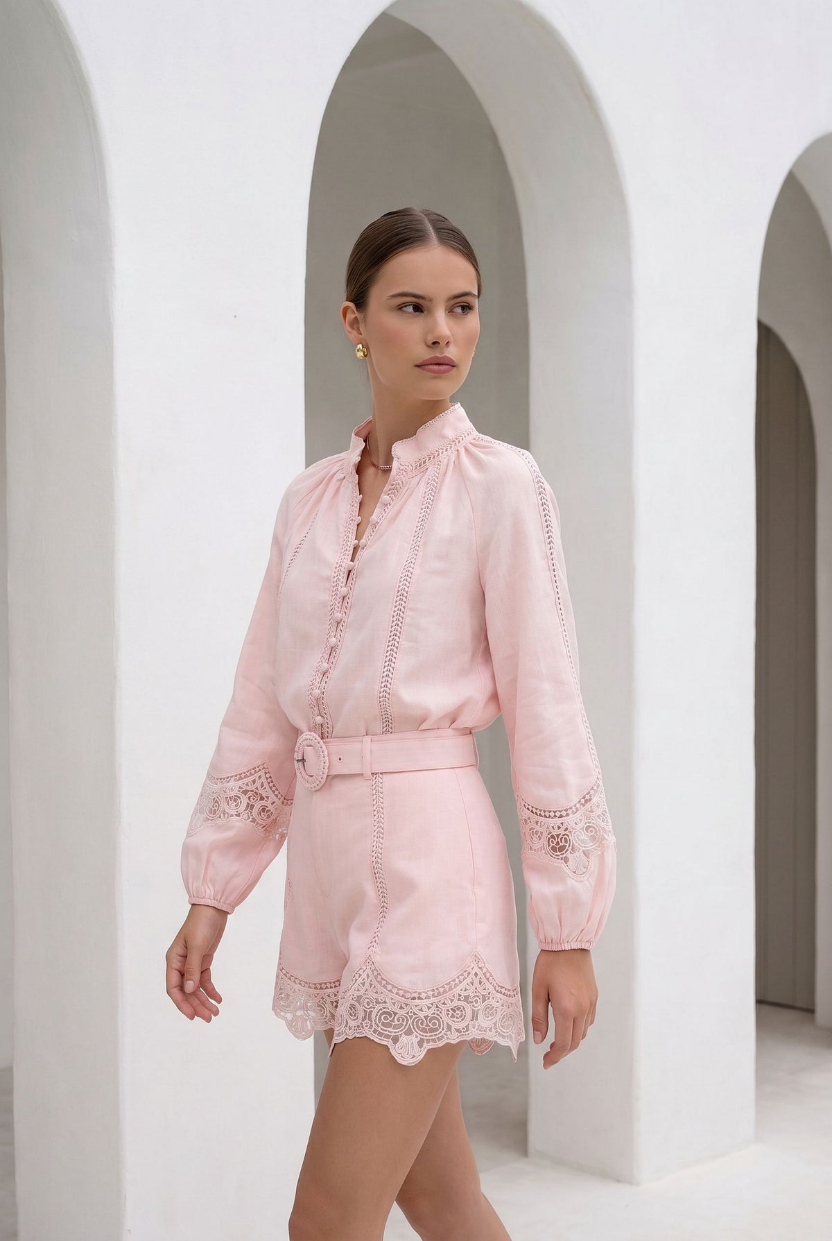 MEISSEN LINEN BLOUSE
