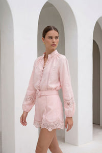 MEISSEN LINEN BLOUSE