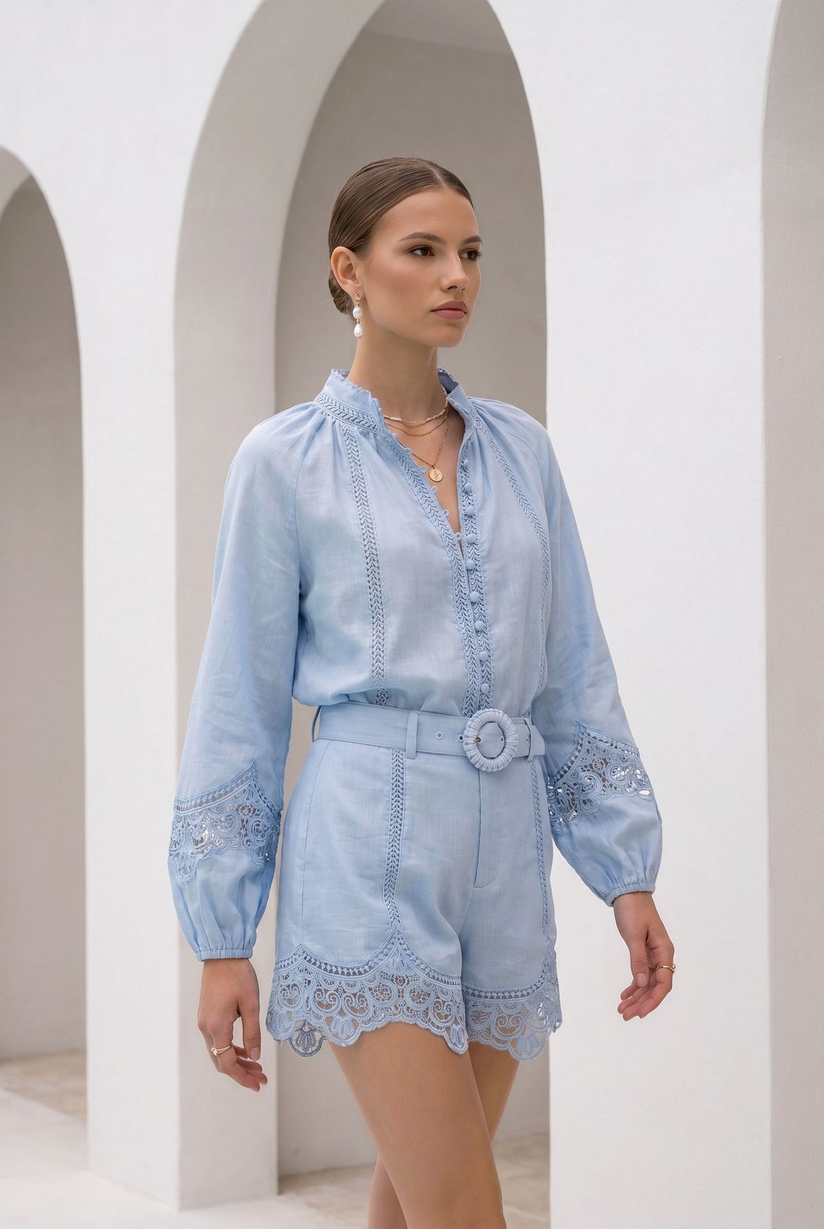 MEISSEN LINEN SHORTS