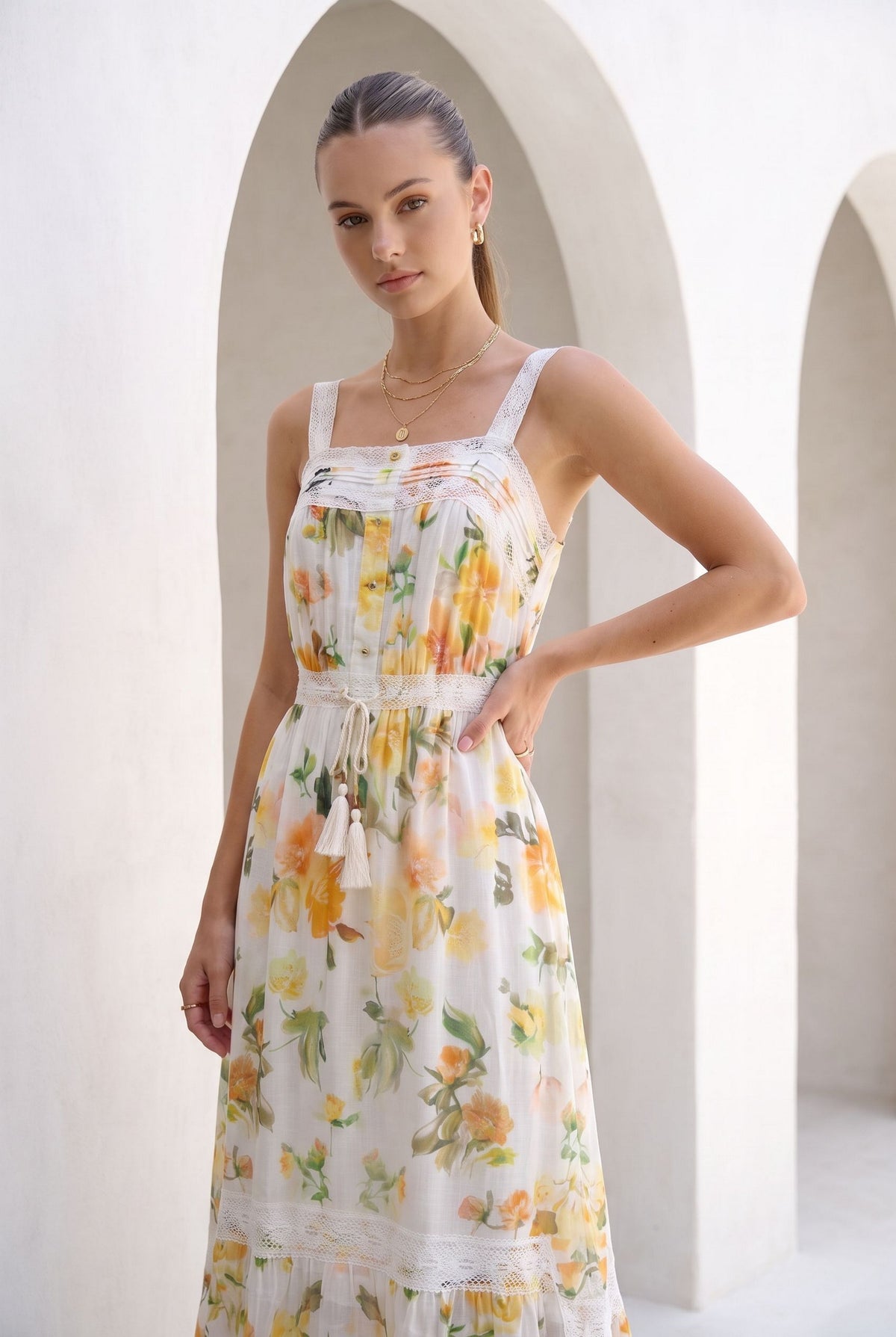 LAYLA LINEN SLIP DRESS