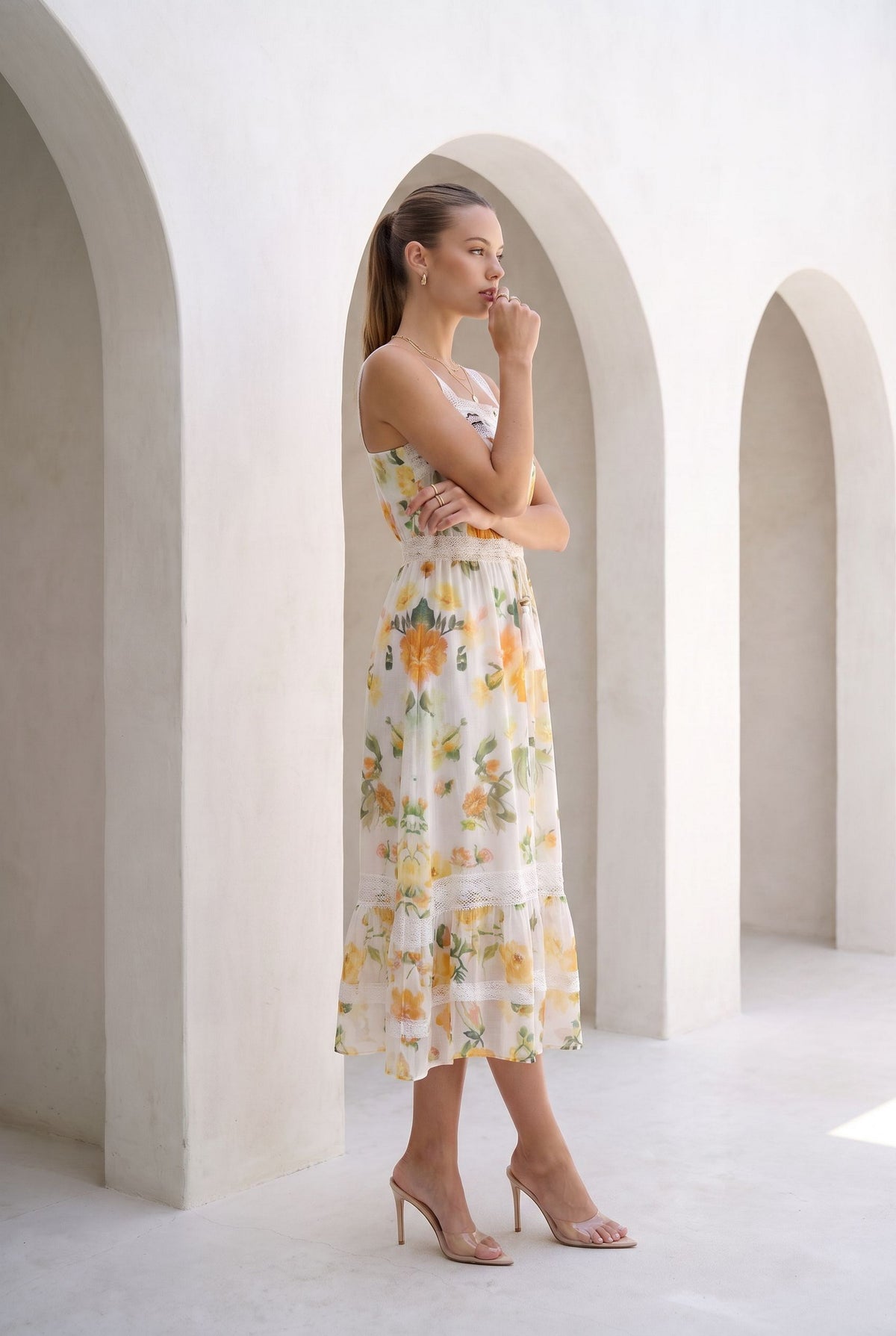 LAYLA LINEN SLIP DRESS