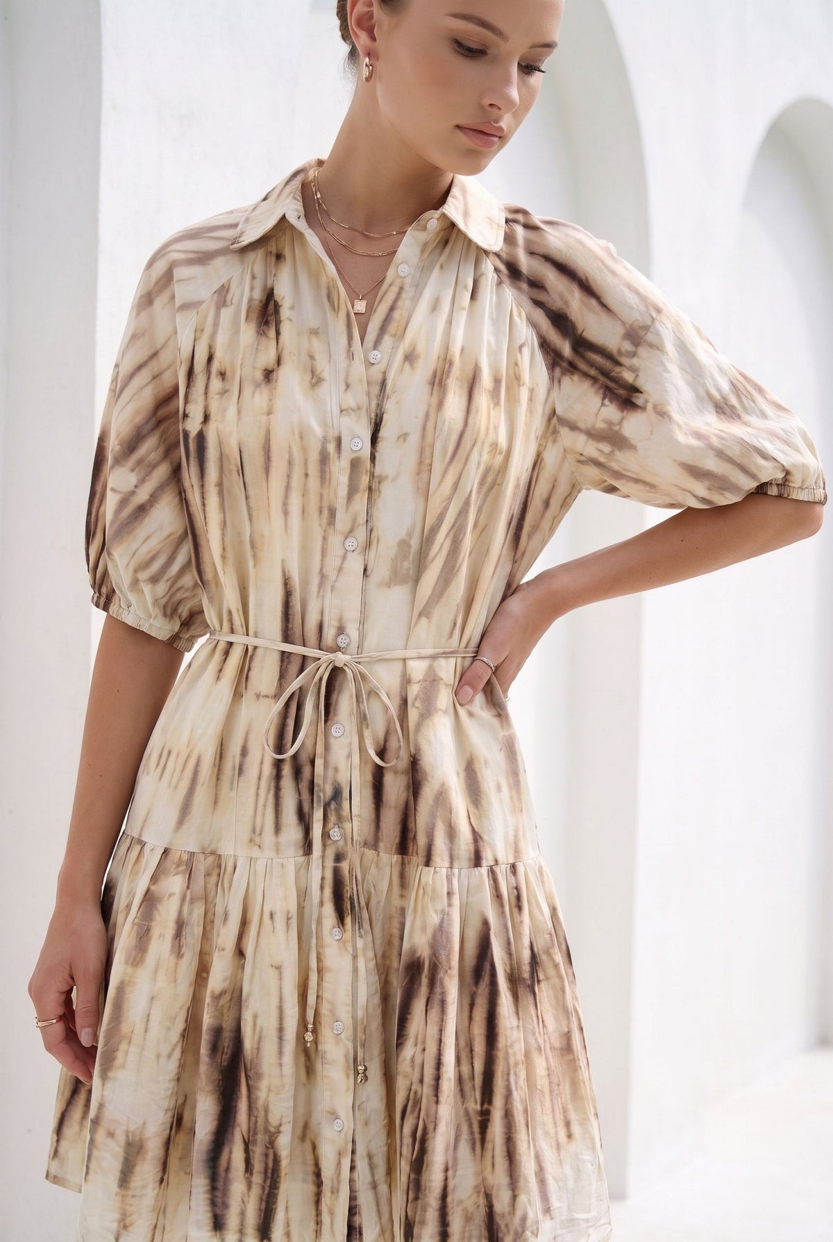 CHANTELLE PRINTED SHORT DRESS