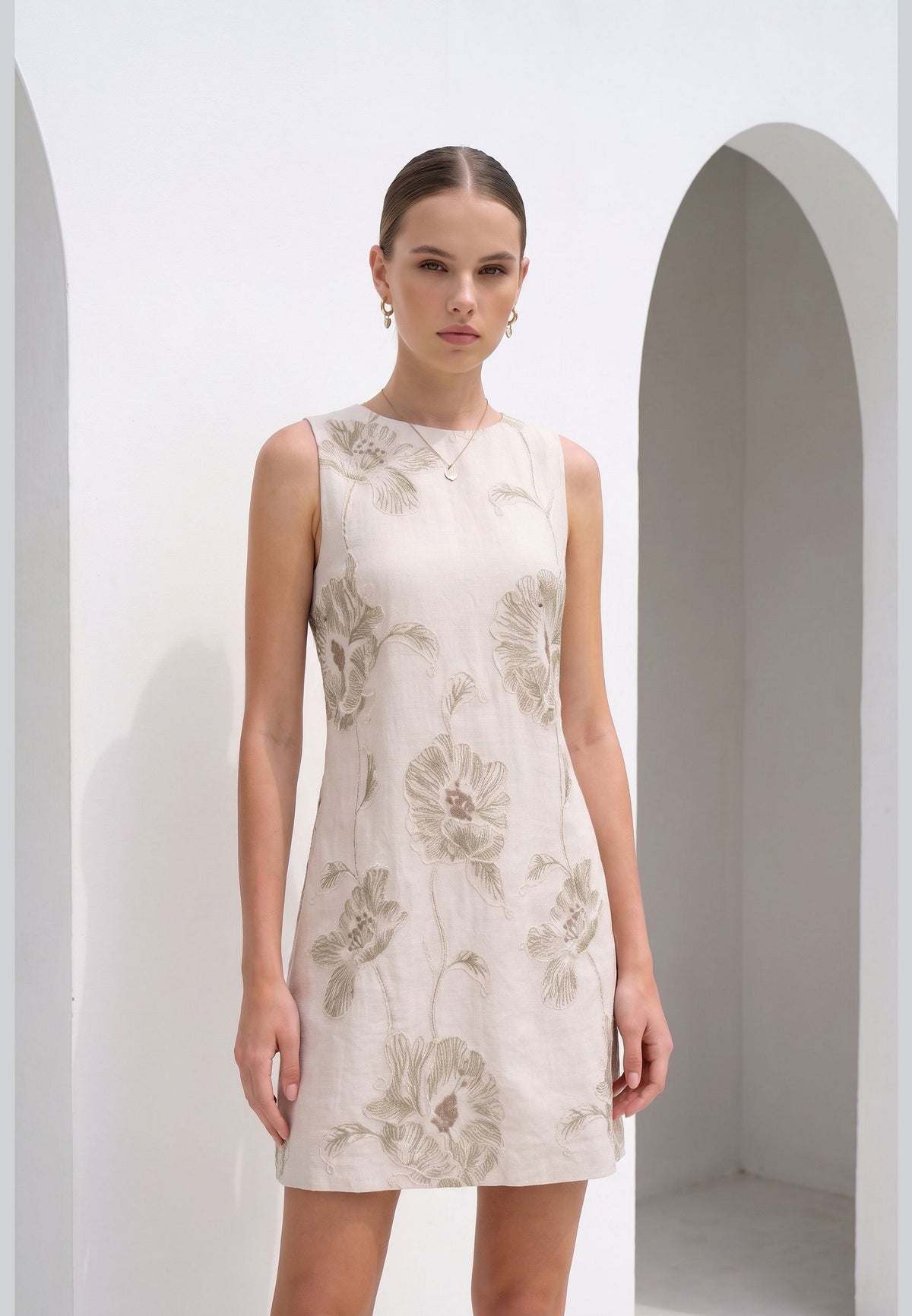 VIOLETTE COTTON SHORT DRESS
