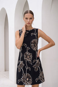 VIOLETTE COTTON SHORT DRESS