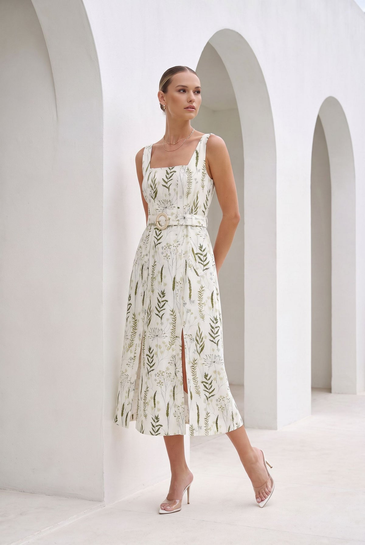 CLEMENTINE PRINTED SLIP DRESS