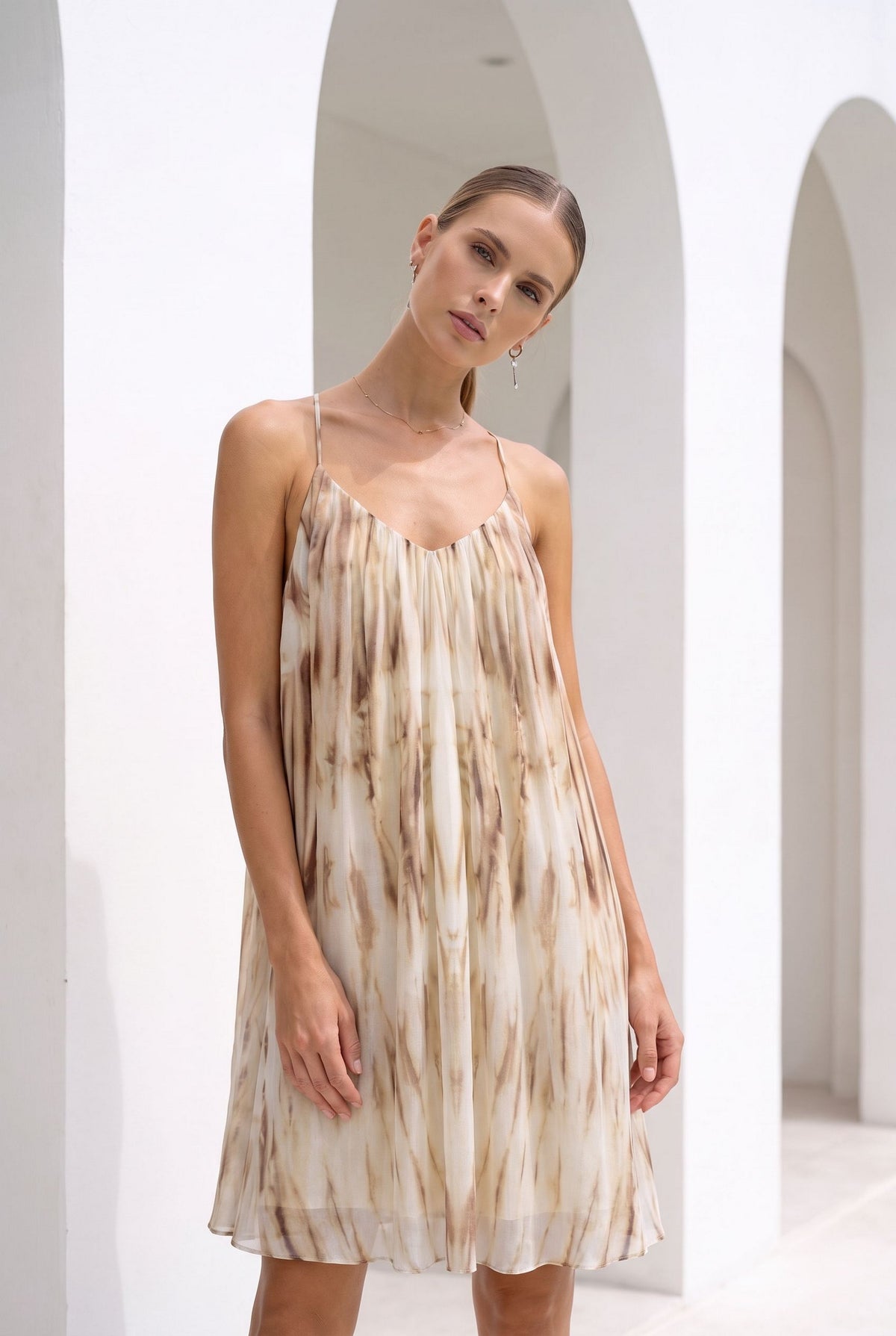 CHANTELLE PRINTED SLIP DRESS