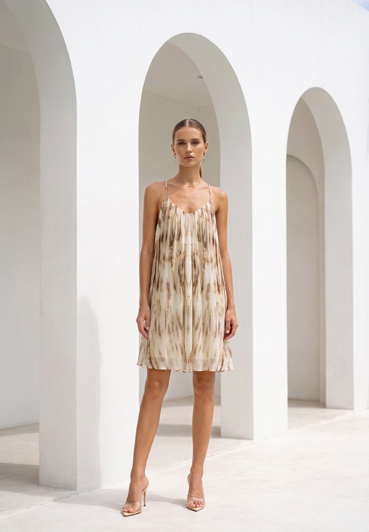 CHANTELLE PRINTED SLIP DRESS
