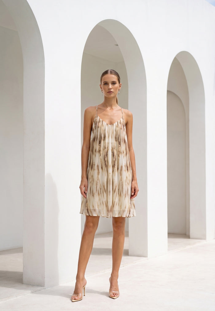 CHANTELLE PRINTED SLIP DRESS