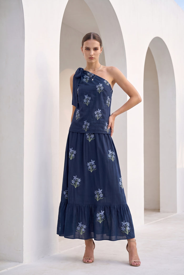 AUDETTE EMBROIDERED SKIRT