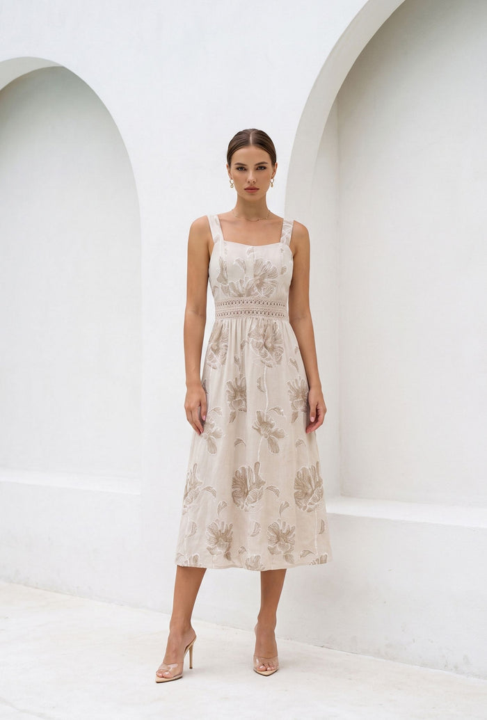 VIOLETTE COTTON SLIP DRESS