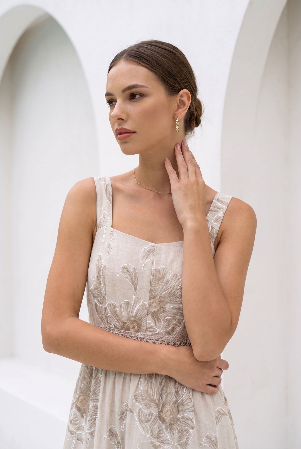 VIOLETTE COTTON SLIP DRESS