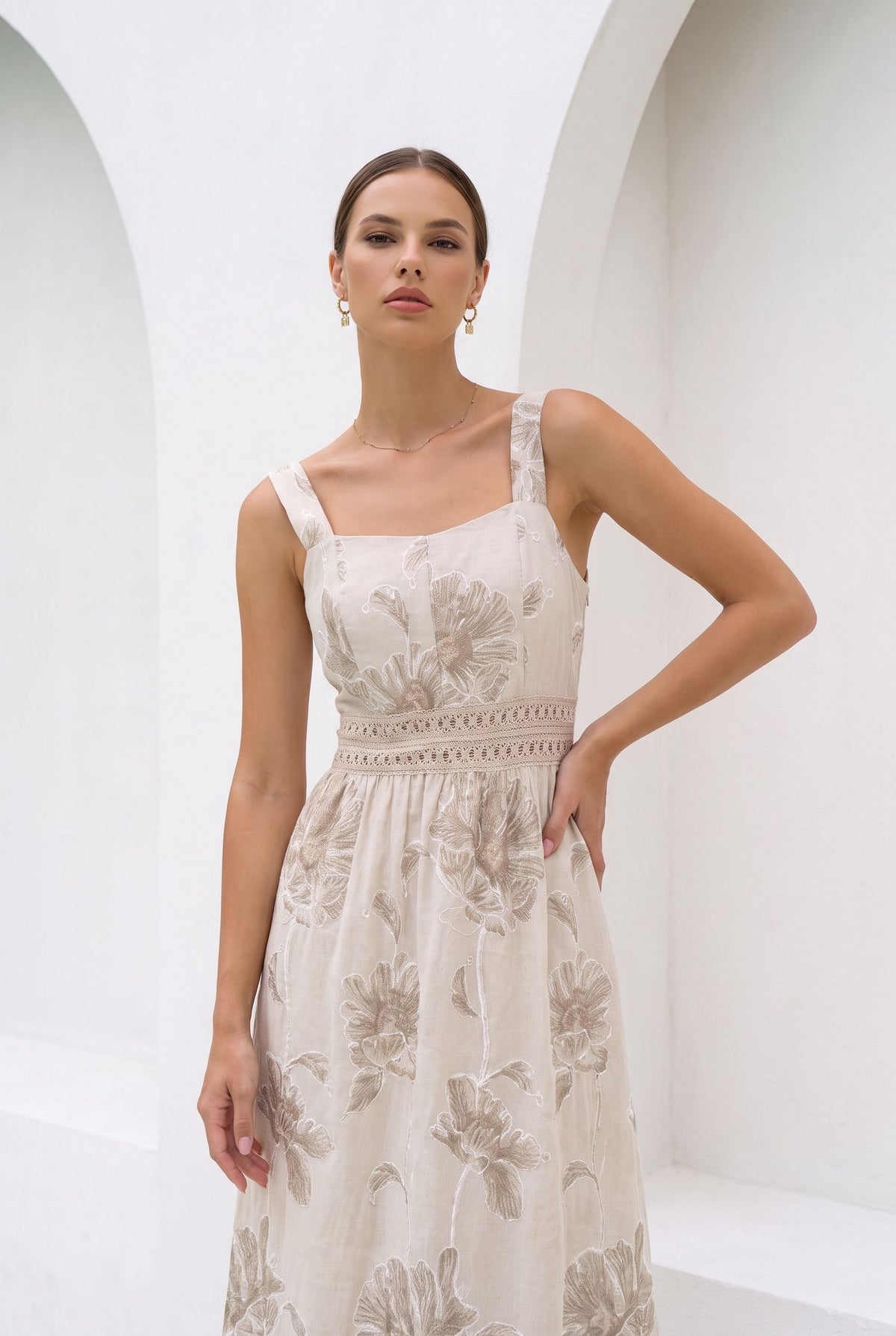 VIOLETTE COTTON SLIP DRESS