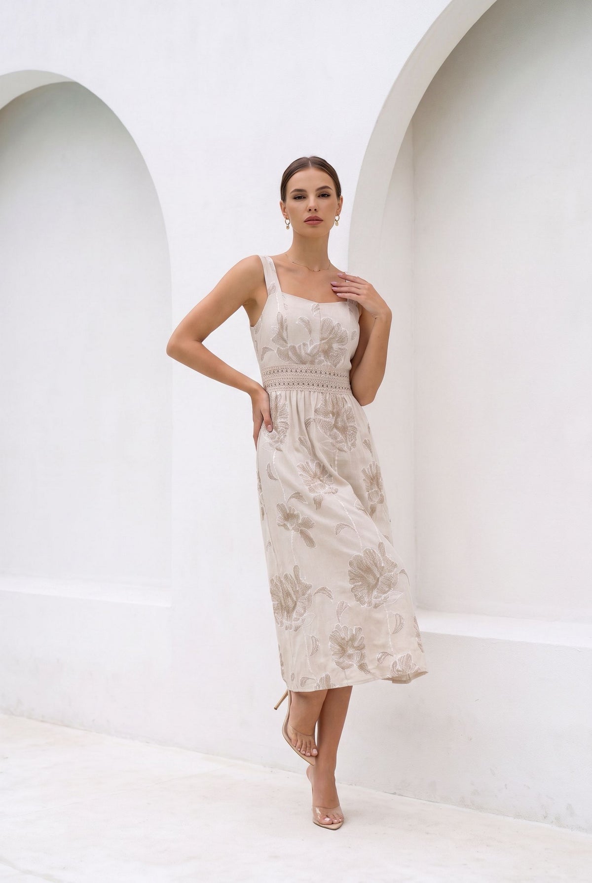 VIOLETTE COTTON SLIP DRESS