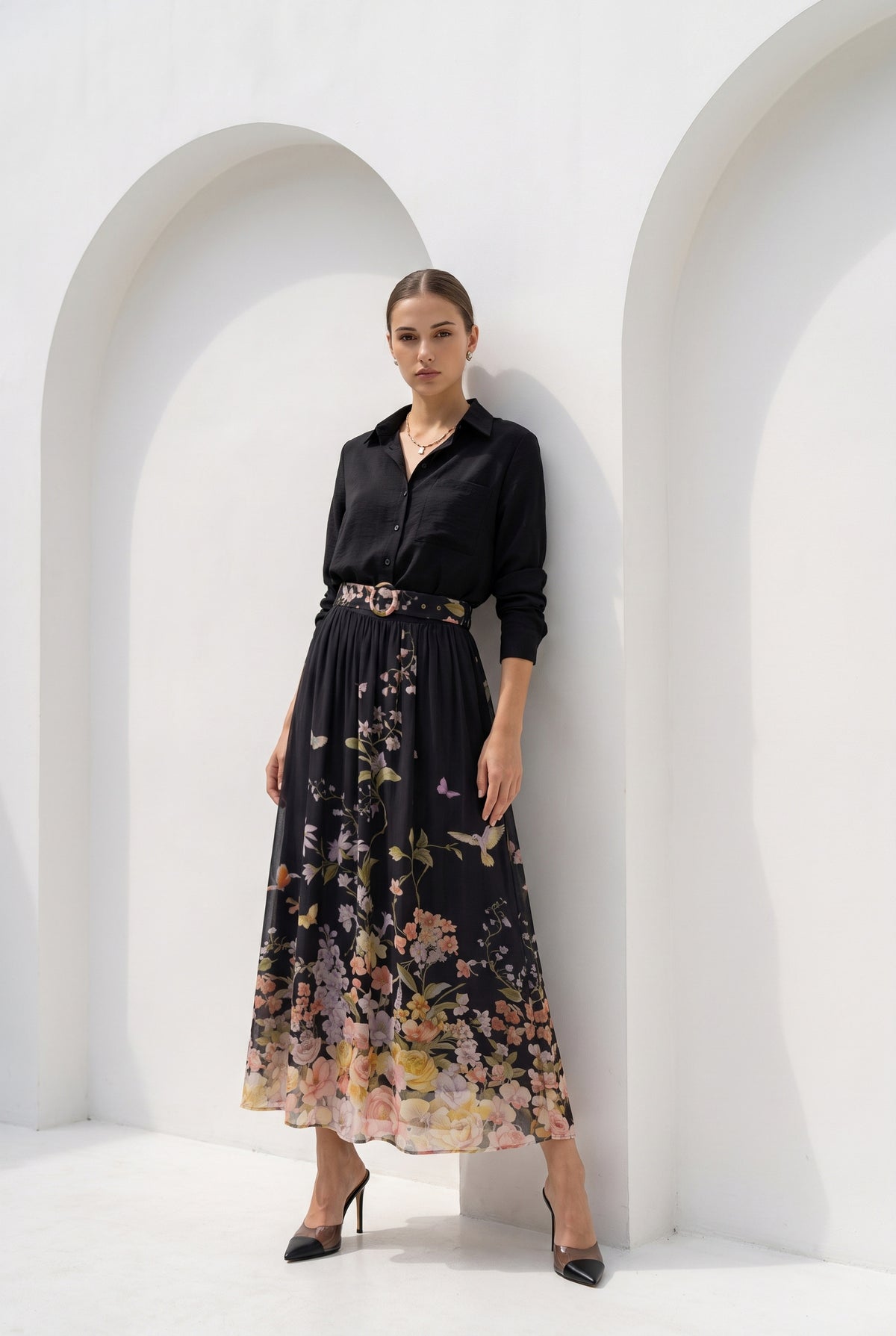 LOUETTA PRINTED SKIRT