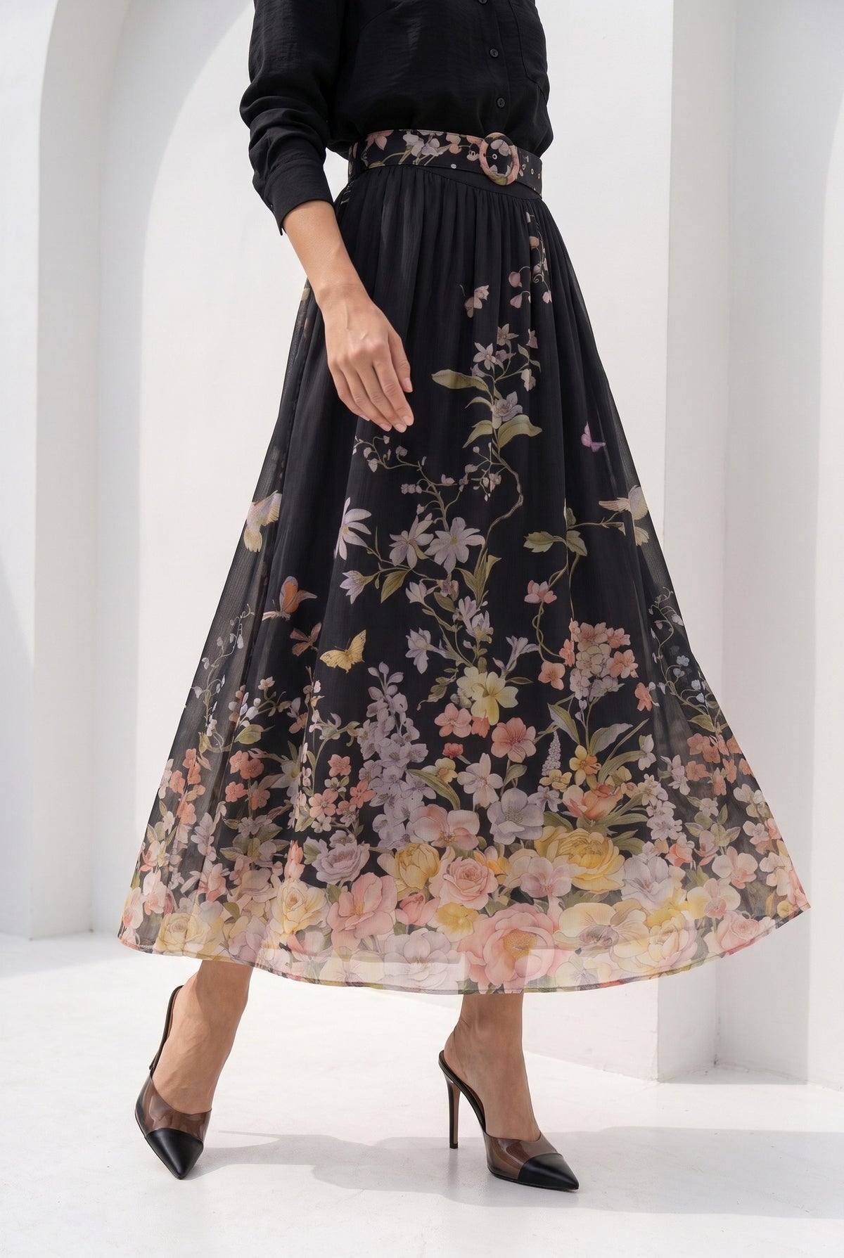 LOUETTA PRINTED SKIRT