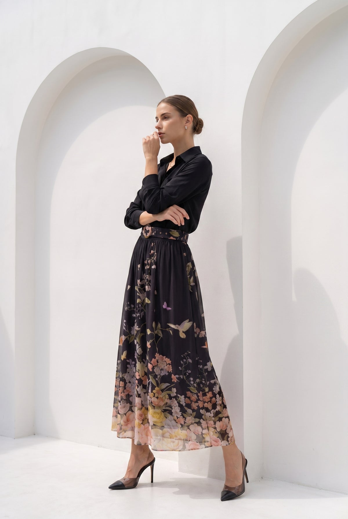 LOUETTA PRINTED SKIRT