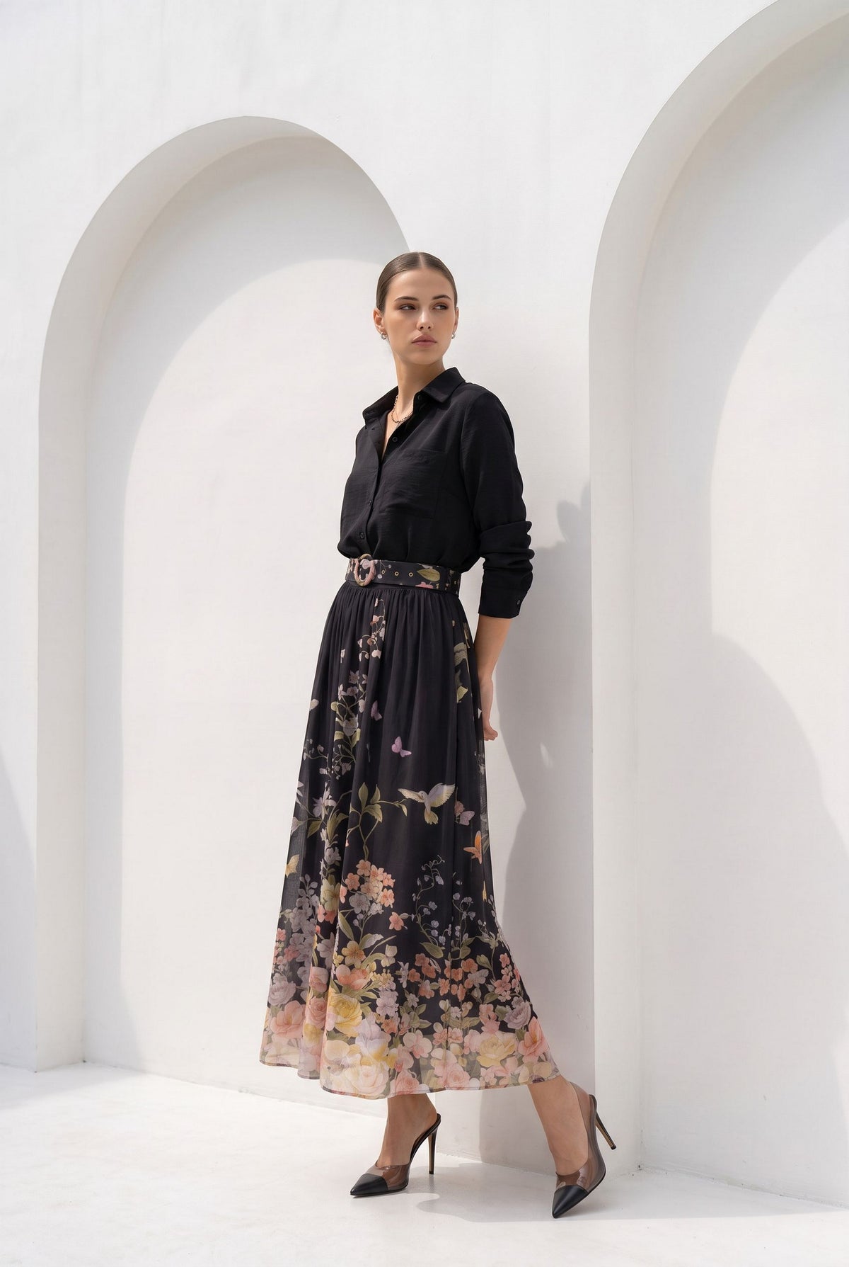 LOUETTA PRINTED SKIRT
