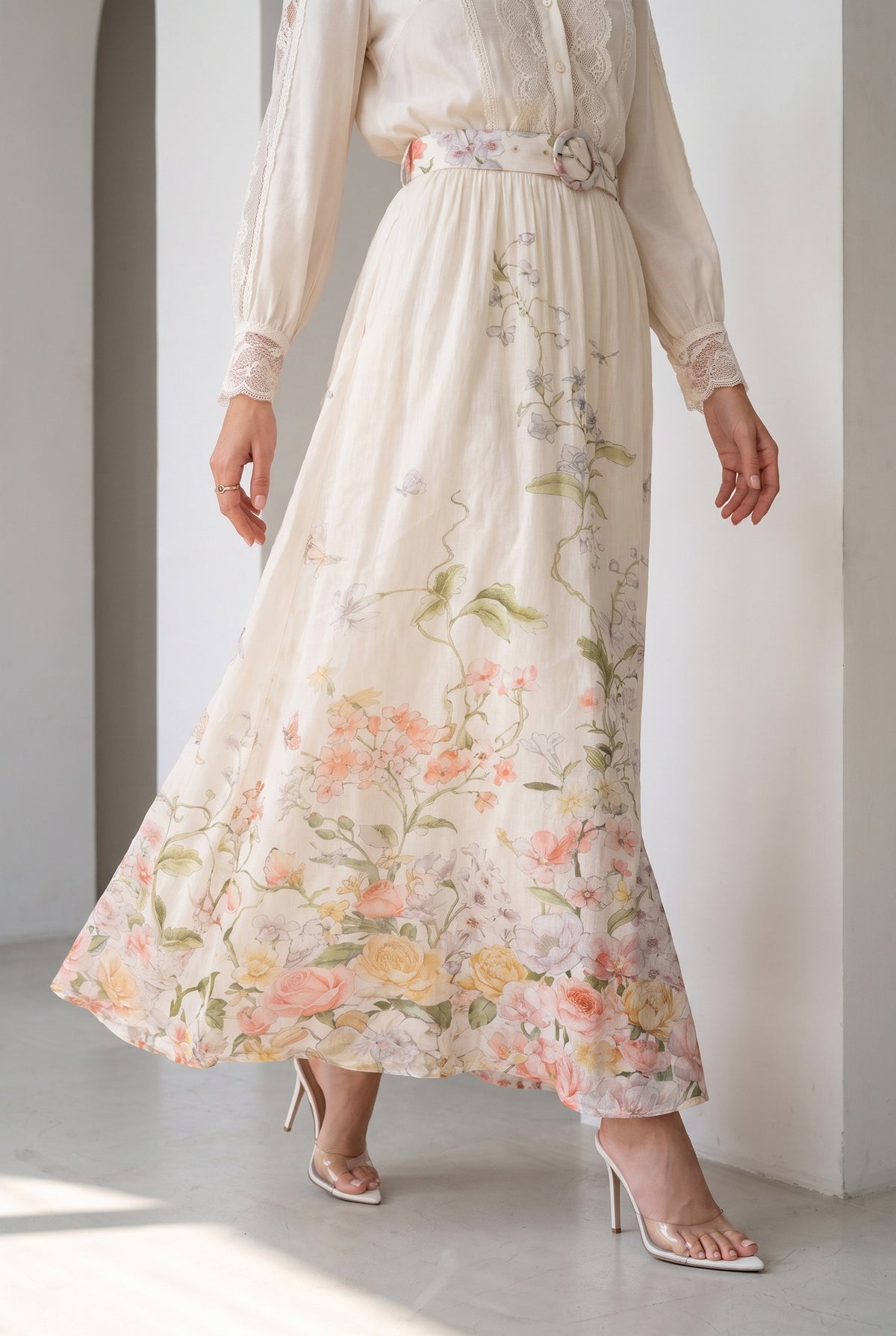 LOUETTA PRINTED SKIRT