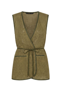 ORELIA LINEN VEST