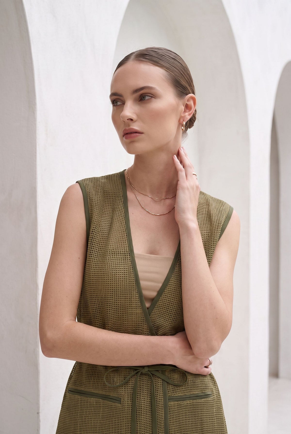 ORELIA LINEN VEST