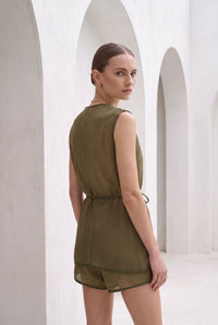 ORELIA LINEN VEST