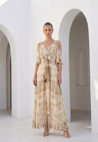 CHANTELLE PRINTED LONG DRESS
