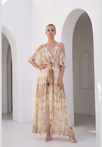 CHANTELLE PRINTED LONG DRESS