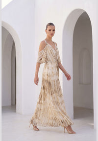 CHANTELLE PRINTED LONG DRESS