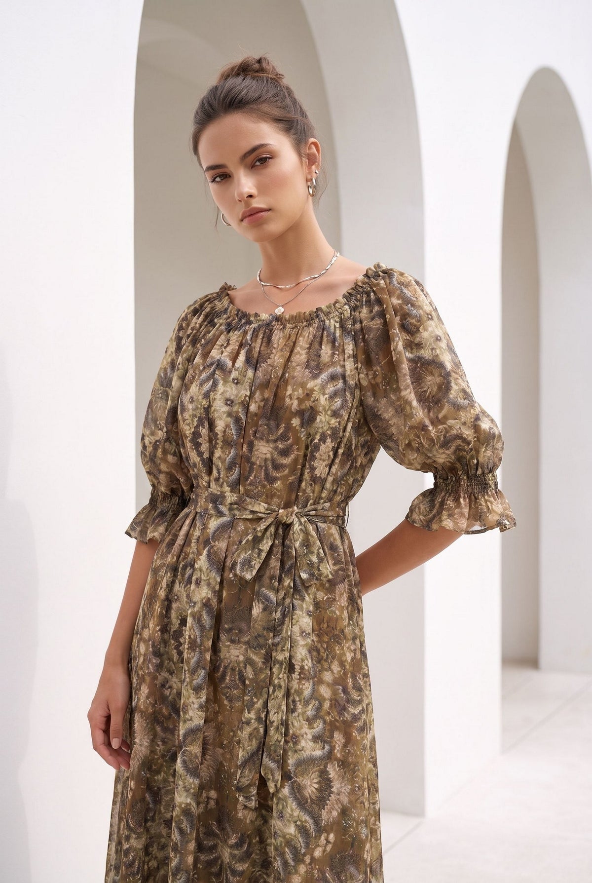 ALIDA SHORT SLEEVES DRESS