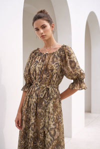 ALIDA SHORT SLEEVES DRESS
