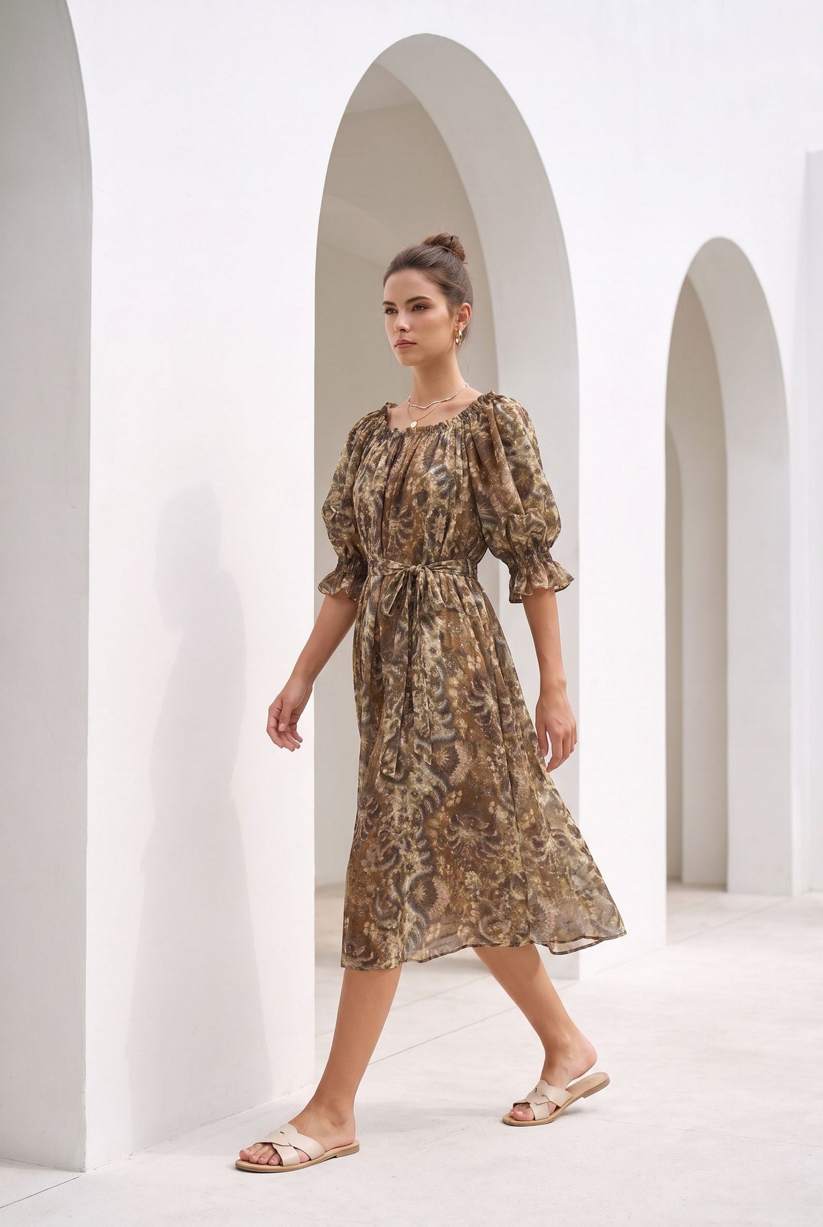 ALIDA SHORT SLEEVES DRESS
