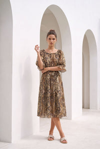 ALIDA SHORT SLEEVES DRESS