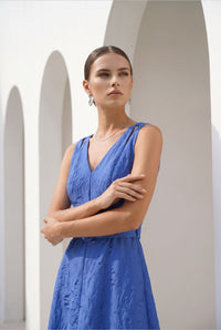EMILIO SLEEVELESS LONG DRESS