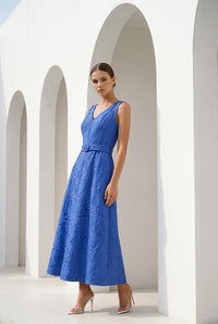EMILIO SLEEVELESS LONG DRESS