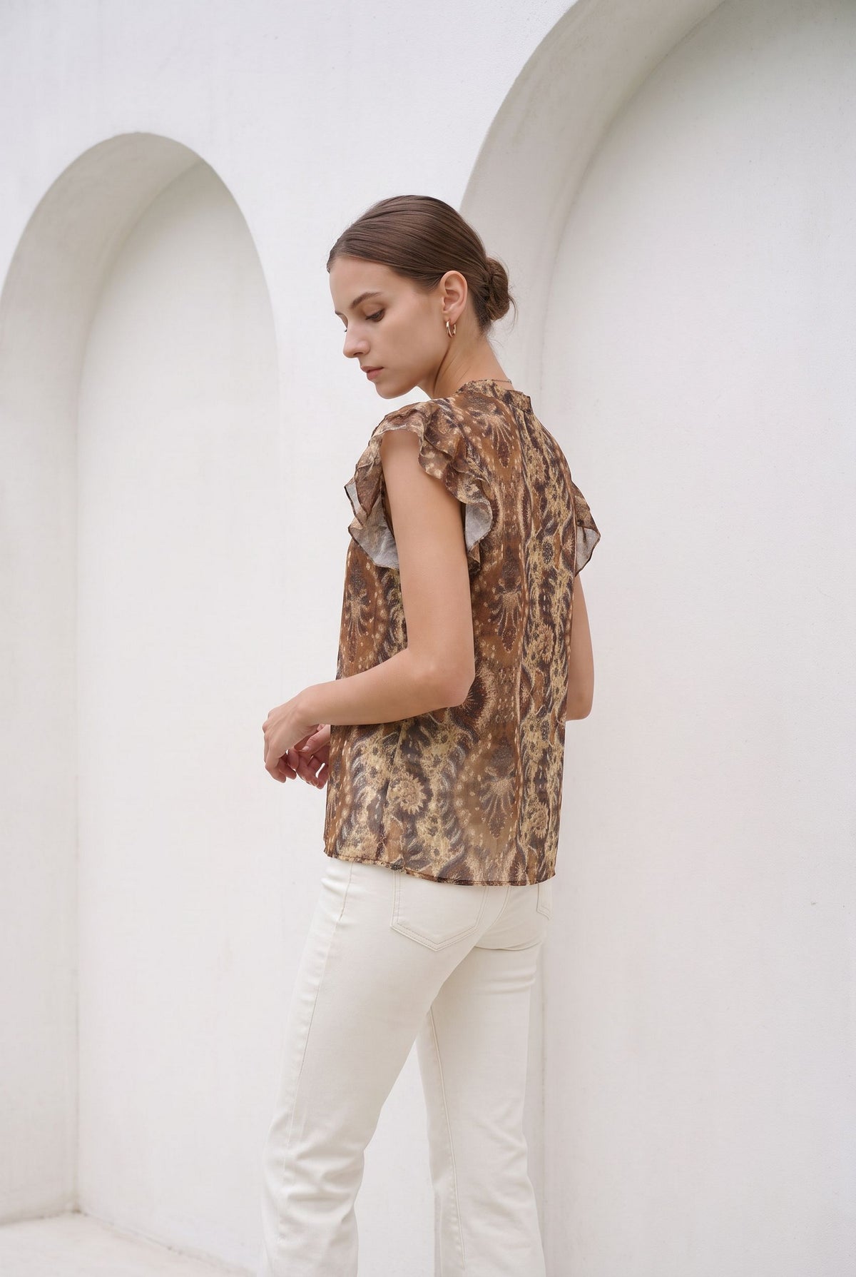 ALIDA PRINTED BLOUSE