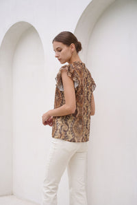 ALIDA PRINTED BLOUSE