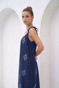 AUDETTE EMBROIDERED DRESS