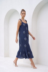 AUDETTE EMBROIDERED DRESS