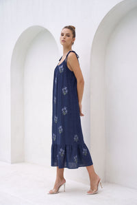 AUDETTE EMBROIDERED DRESS