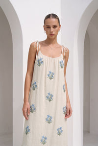 AUDETTE EMBROIDERED DRESS