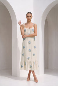 AUDETTE EMBROIDERED DRESS