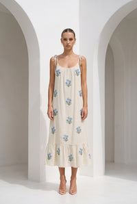 AUDETTE EMBROIDERED DRESS