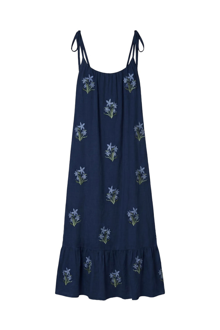 AUDETTE EMBROIDERED DRESS