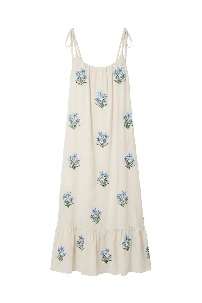 AUDETTE EMBROIDERED DRESS