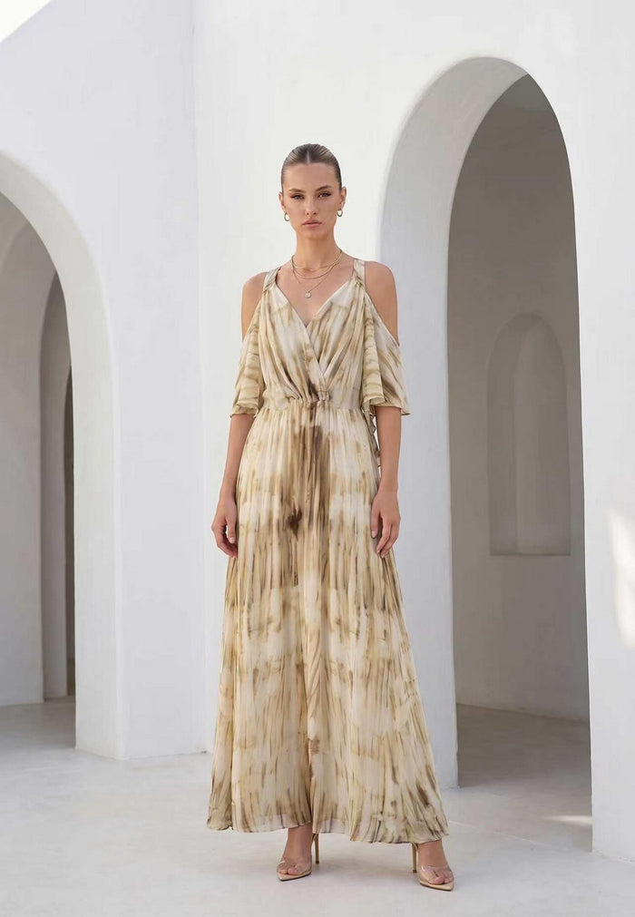CHANTELLE PRINTED LONG DRESS