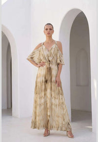 CHANTELLE PRINTED LONG DRESS