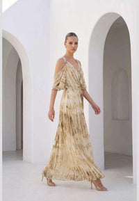 CHANTELLE PRINTED LONG DRESS