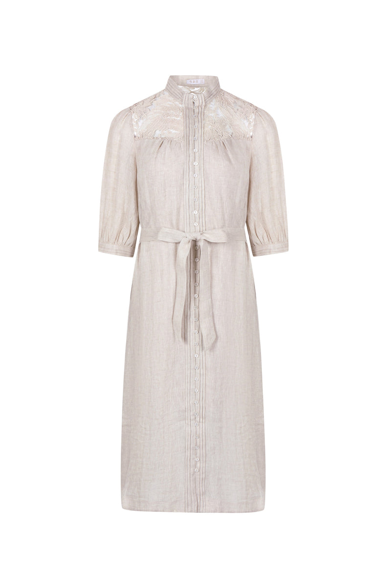 ILA BELTED LACE DRESS