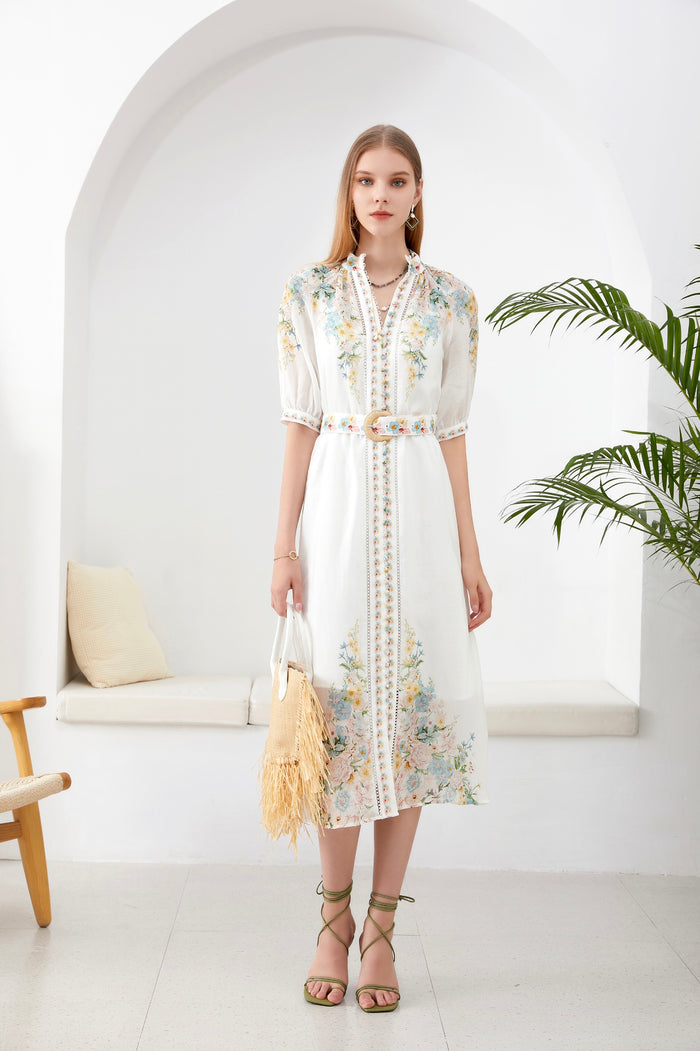 CELESTE BELTED DRESS