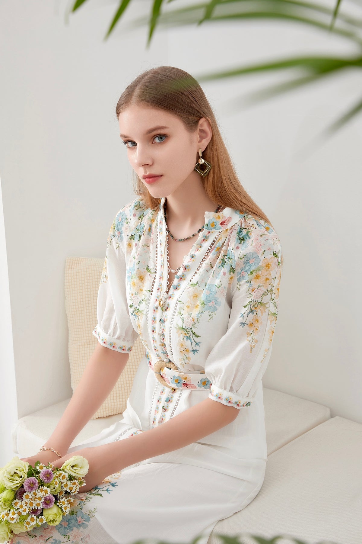 CELESTE BELTED DRESS